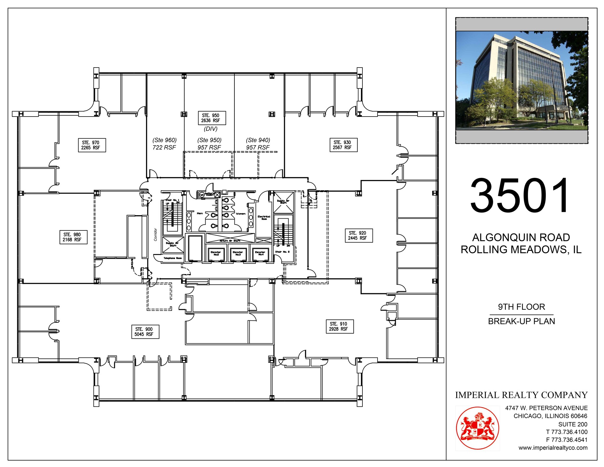 3501 Algonquin Rd, Rolling Meadows, IL to rent Site Plan- Image 1 of 1