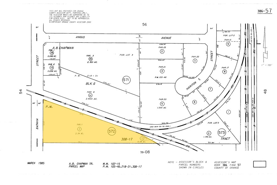 601 N Batavia St, Orange, CA for rent - Plat Map - Image 3 of 3