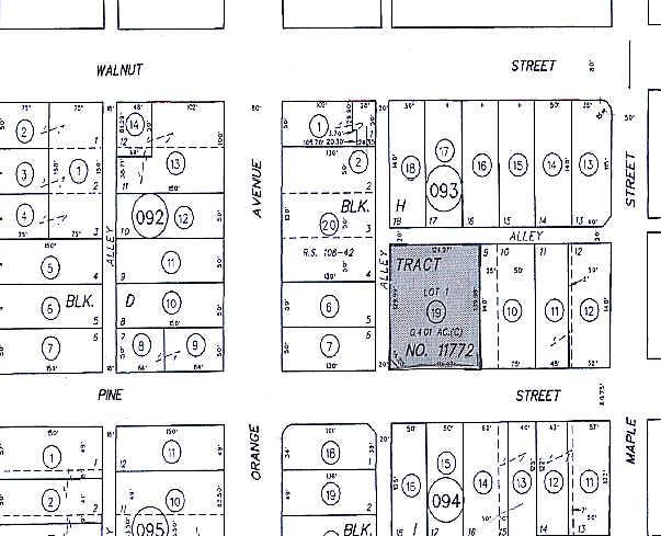 311-313 E Pine St, Santa Ana, CA for sale - Plat Map - Image 1 of 1