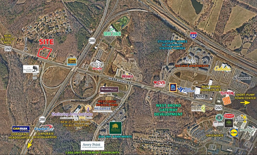 W Broad St, Richmond, VA for sale Aerial- Image 1 of 1