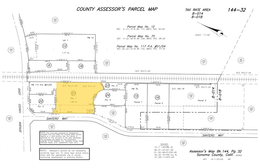 970 E Cotati Ave, Rohnert Park, CA for sale - Plat Map - Image 1 of 1