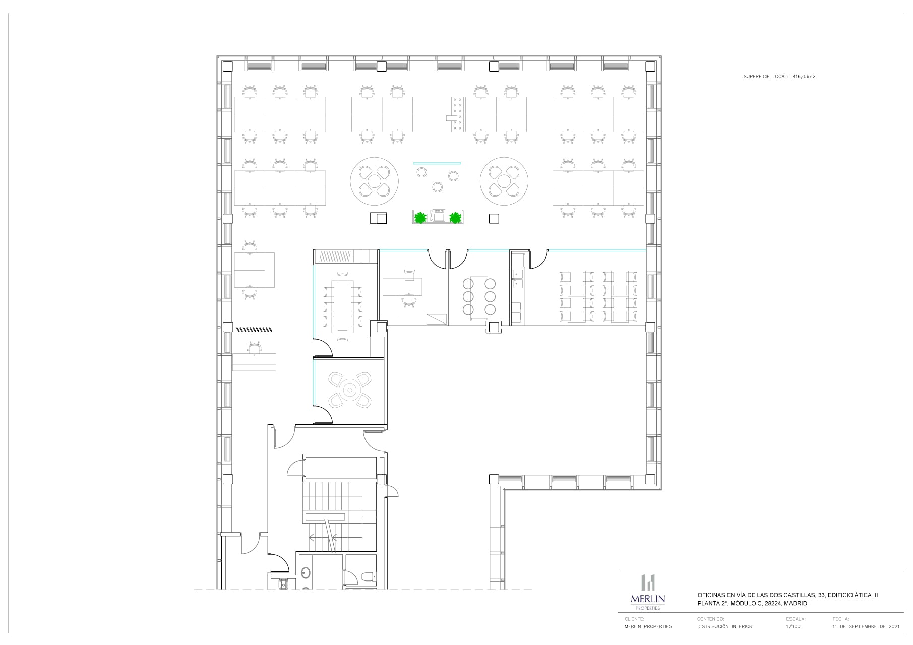 Avenida de Europa, 26, Pozuelo de Alarcón, Madrid to rent Typical Floor Plan- Image 1 of 9
