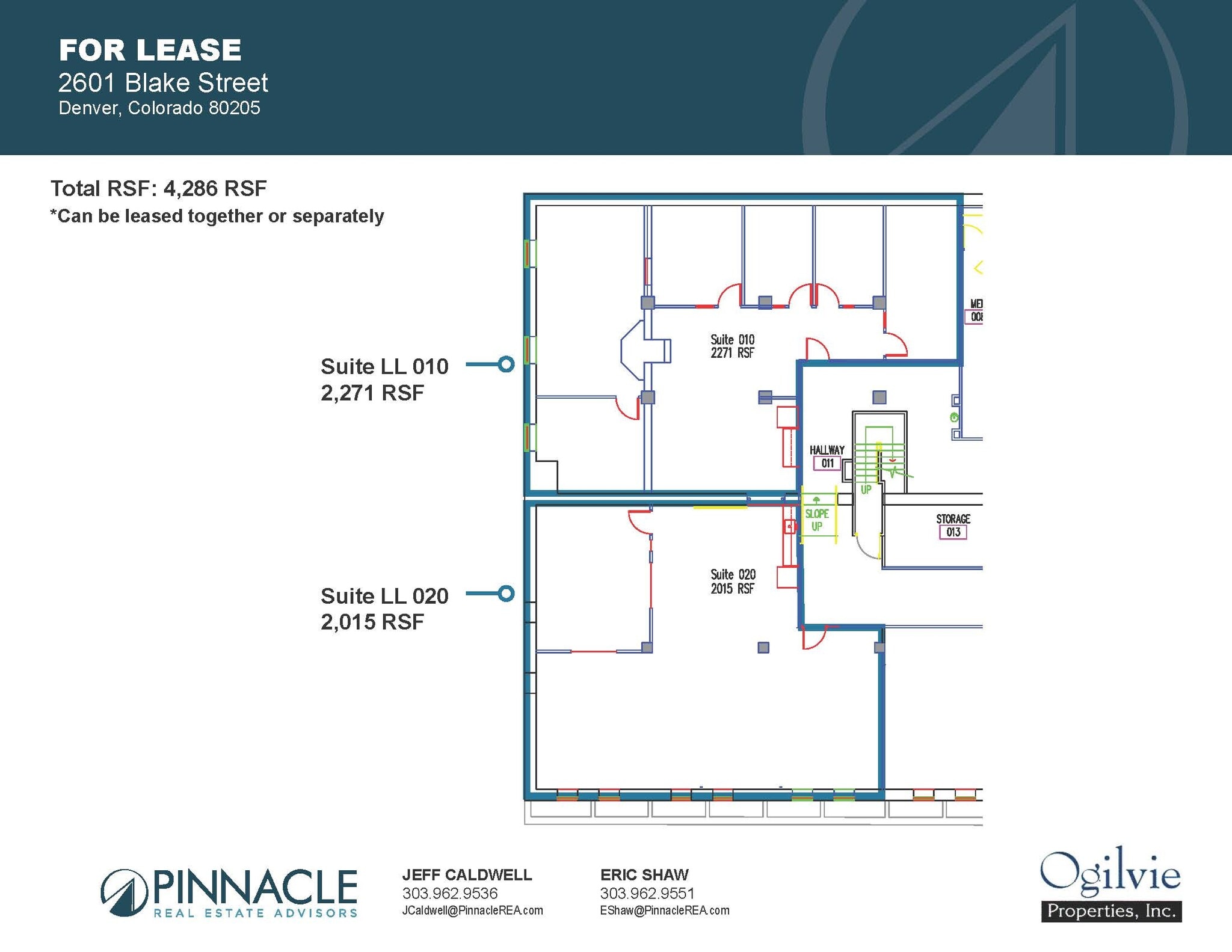 2601-2609 Blake St, Denver, CO to rent Floor Plan- Image 1 of 1
