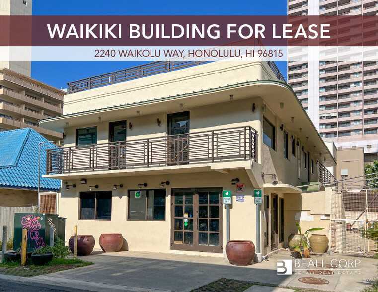 2240 Waikolu Way, Honolulu, HI for sale - Building Photo - Image 1 of 1