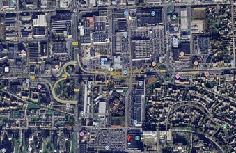 Meaux, SEM - Aerial map view