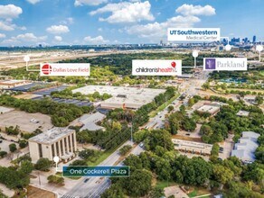 2110 Research Row, Dallas, TX - AERIAL map view