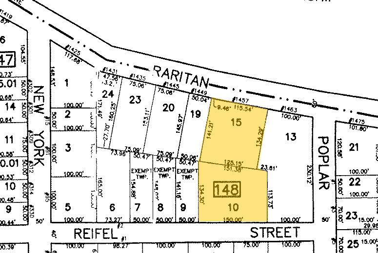 1457 Raritan Rd, Clark, NJ for rent - Plat Map - Image 3 of 8