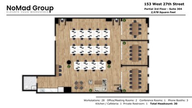 153 W 27th St, New York, NY for rent Floor Plan- Image 1 of 8