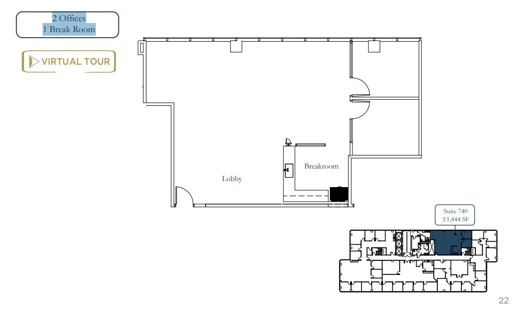 1 Almaden Blvd, San Jose, CA to rent Floor Plan- Image 1 of 1