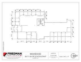 36133-36139 Schoolcraft Rd, Livonia, MI for rent Floor Plan- Image 1 of 2