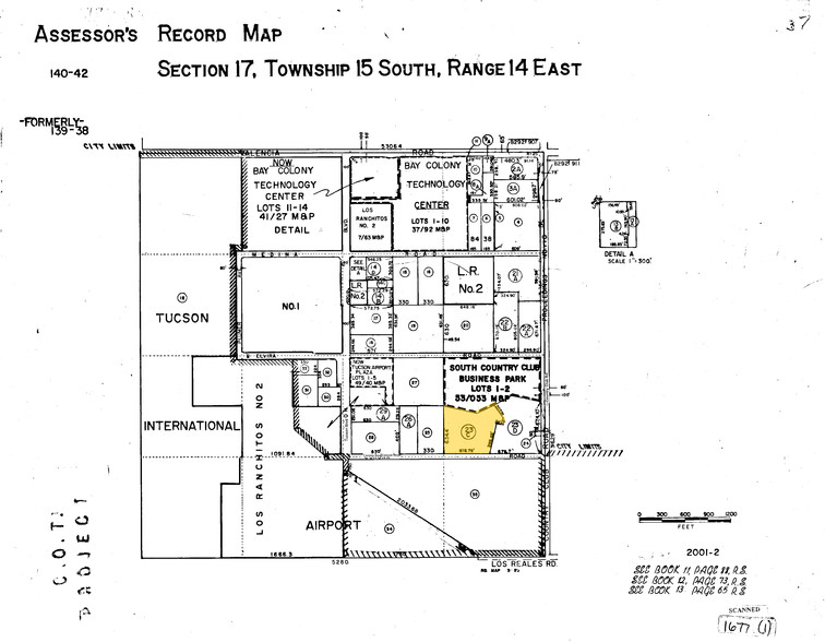 2929 E Corona Rd, Tucson, AZ for rent - Plat Map - Image 2 of 3