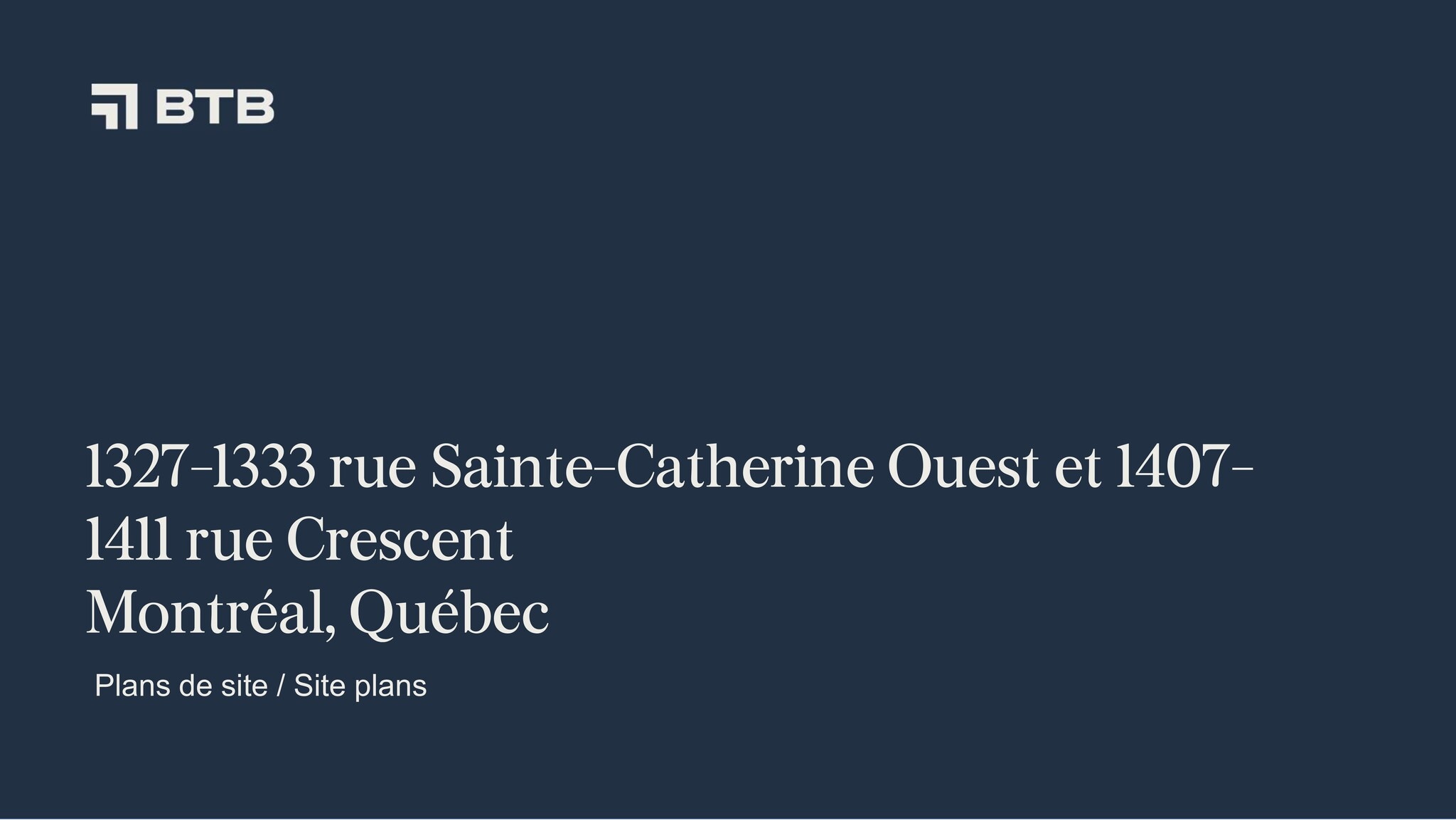 1407-1411 St Crescent, Montréal, QC to rent Site Plan- Image 1 of 1