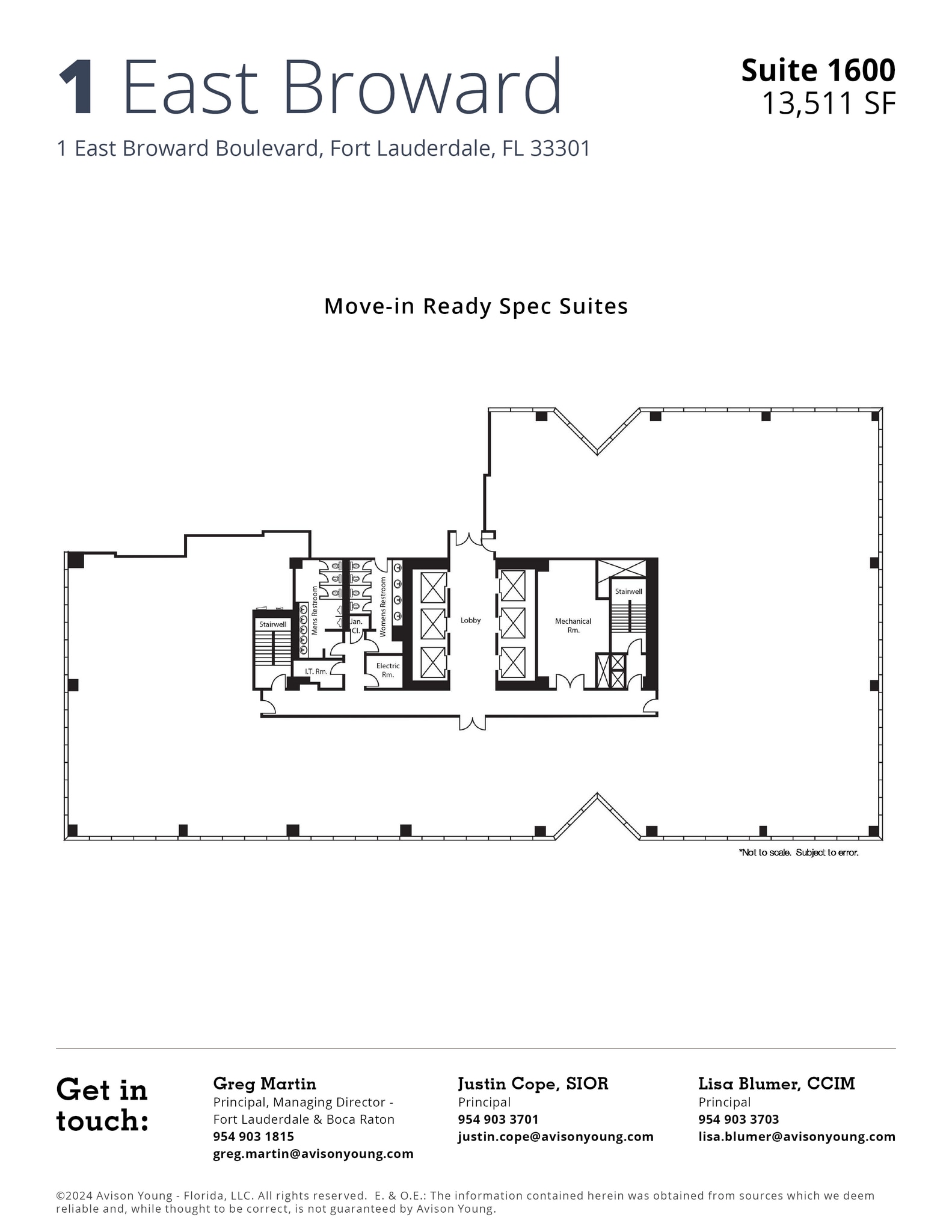1 E Broward Blvd, Fort Lauderdale, FL to rent Floor Plan- Image 1 of 1