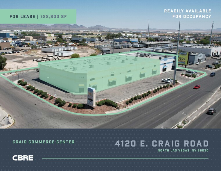 4120 E Craig Rd, North Las Vegas, NV for rent - Aerial - Image 1 of 14