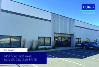 More details for 2451 S 600 W, Salt Lake City, UT - Light Industrial for Rent