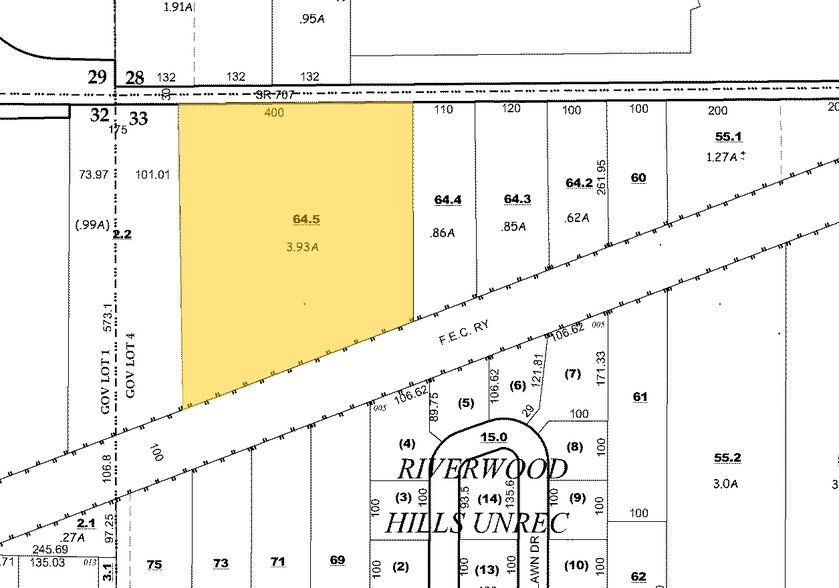 50 NE Dixie Hwy, Stuart, FL for rent - Plat Map - Image 3 of 3