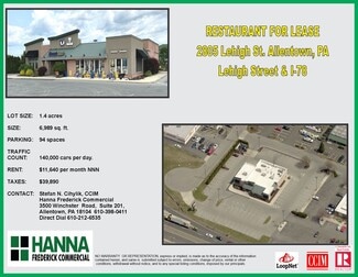 More details for 2805 Lehigh St, Allentown, PA - Retail for Rent