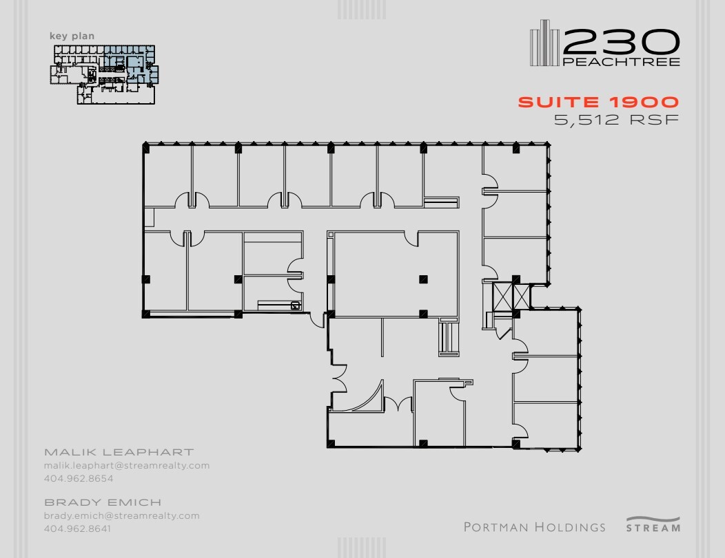 230 Peachtree St NW, Atlanta, GA to rent Floor Plan- Image 1 of 1