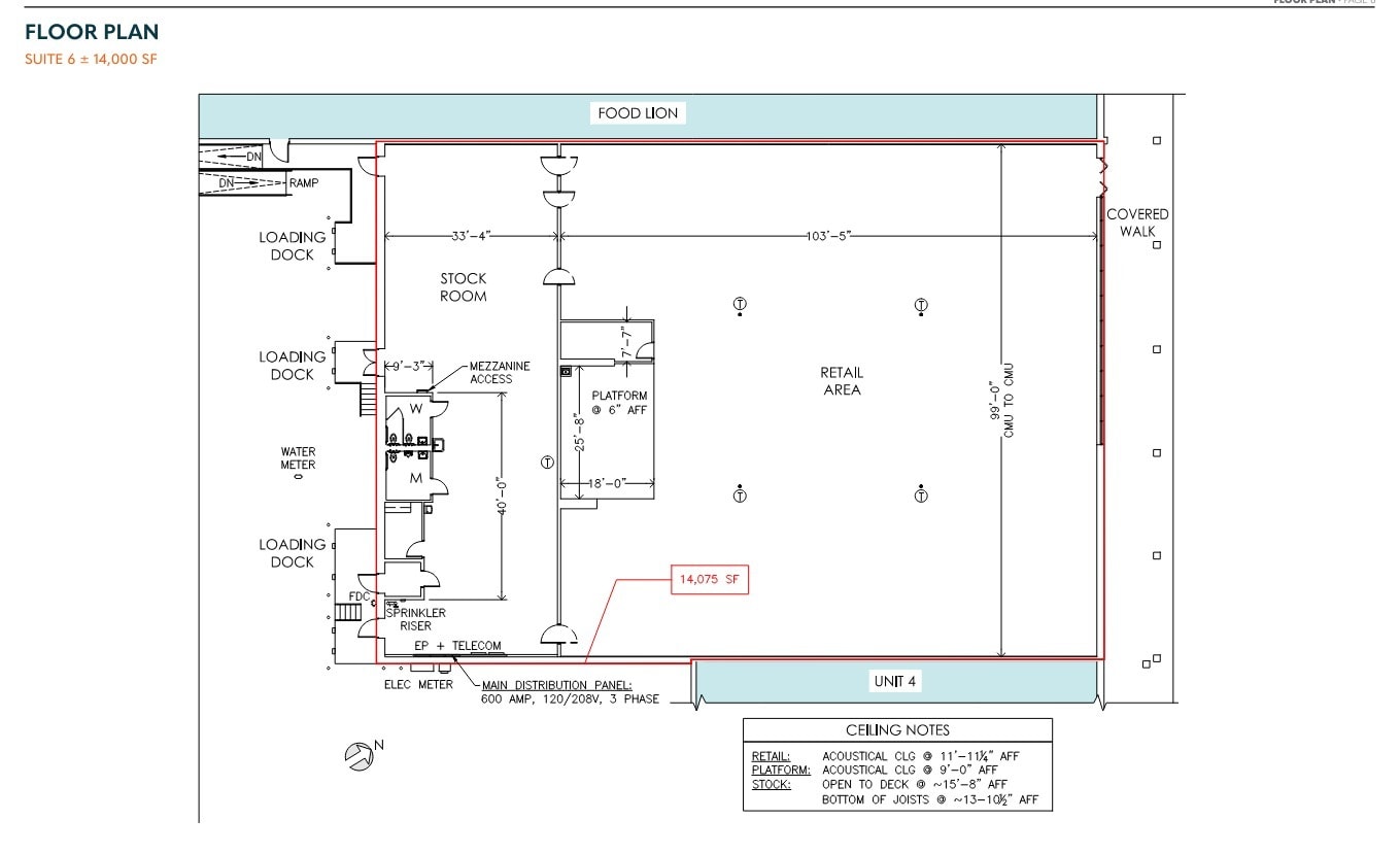 1303-1339 5th Ave, Garner, NC to rent Floor Plan- Image 1 of 1