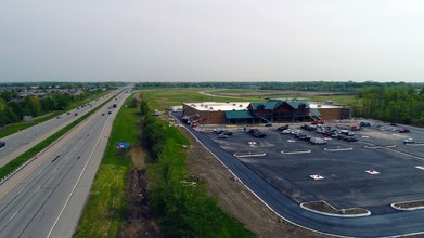 Hall Rd, Chesterfield, MI - aerial  map view