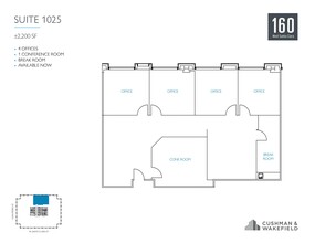 160 W Santa Clara St, San Jose, CA for rent Floor Plan- Image 1 of 1