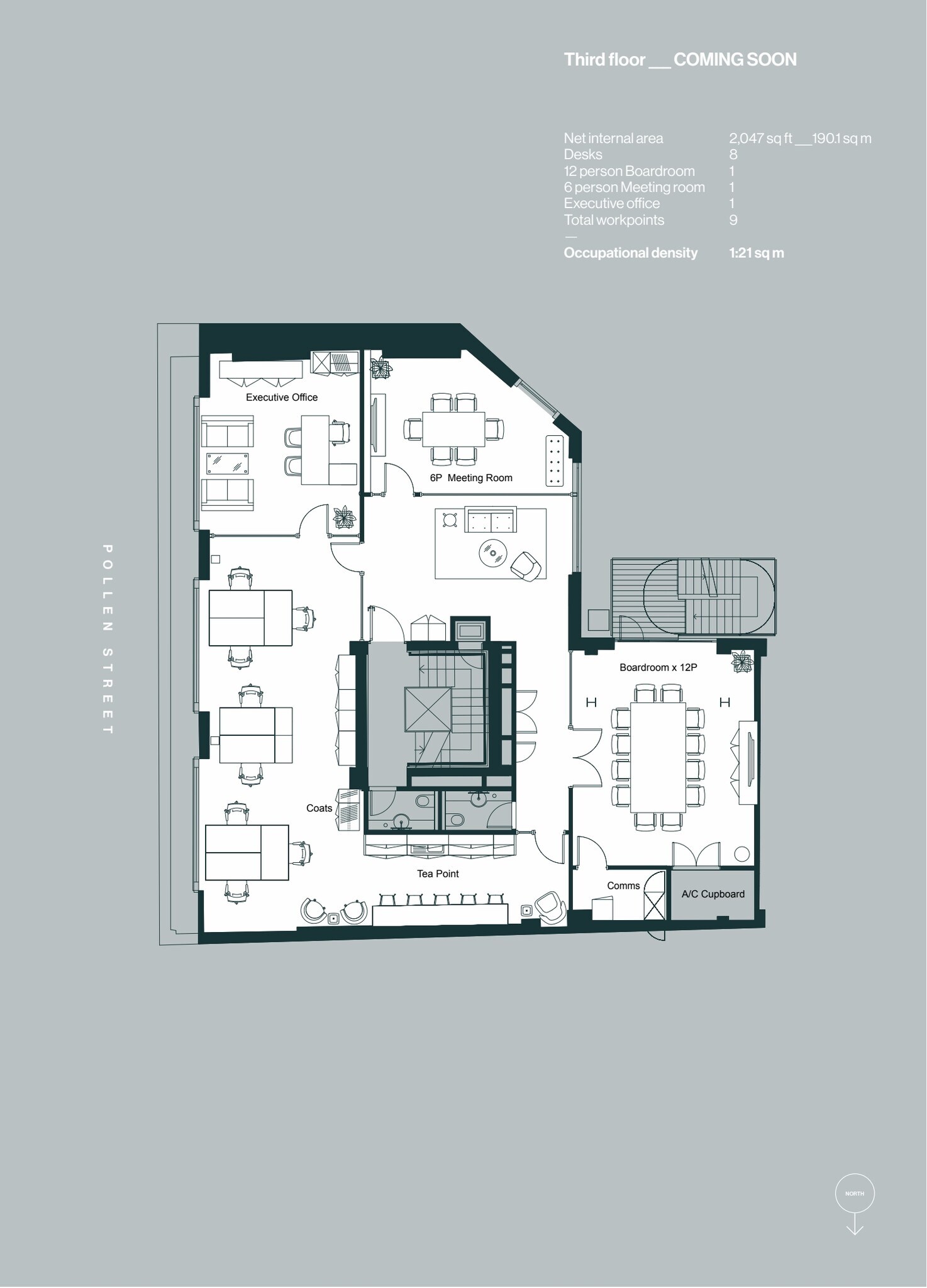 8-10 Pollen St, London to rent Floor Plan- Image 1 of 8