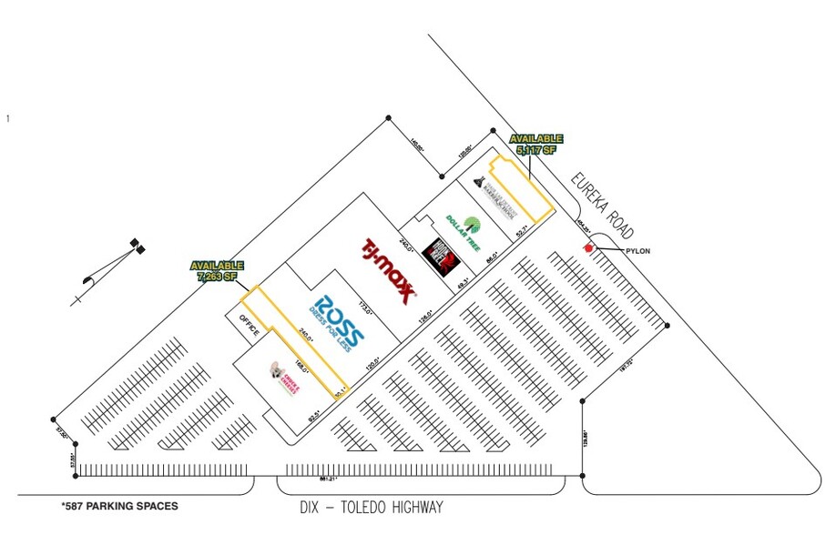 15060-15300 Dix Toledo Rd, Southgate, MI for rent - Site Plan - Image 3 of 3