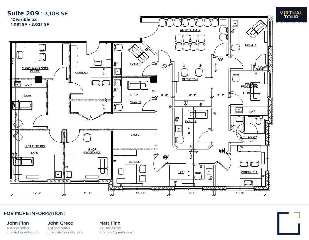222 Middle Country Rd, Smithtown, NY to rent Floor Plan- Image 1 of 1