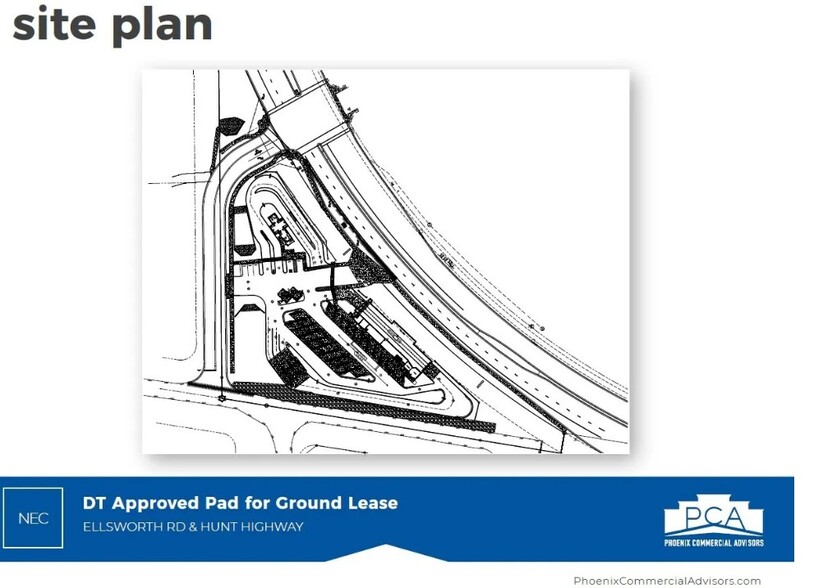 ELLSWORTH RD & HUNT HIGHWAY, Queen Creek, AZ for rent - Site Plan - Image 2 of 2