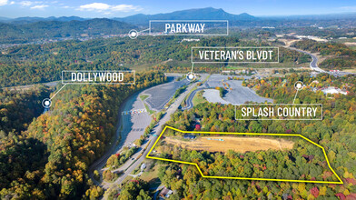 1217 McCarter Hollow Rd, Sevierville, TN - aerial  map view