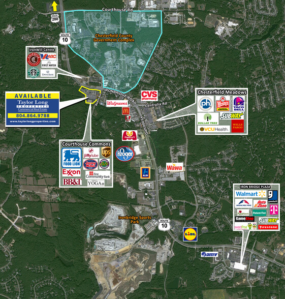 7000 Commons Plz, Chesterfield, VA for rent - Aerial - Image 1 of 4