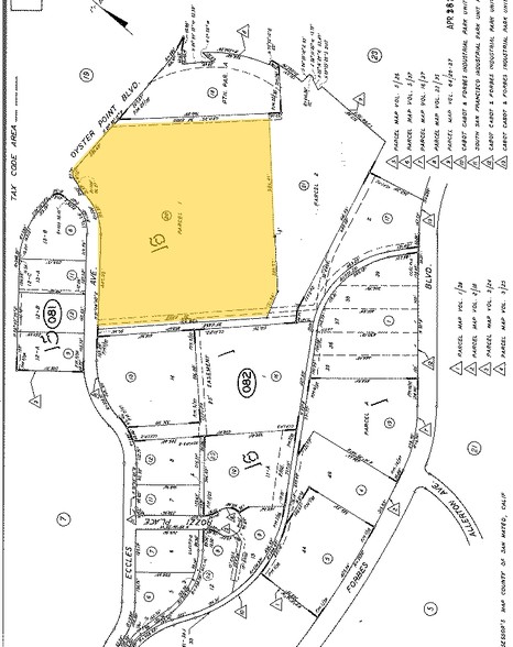 570-586 Eccles Ave, South San Francisco, CA for rent - Plat Map - Image 2 of 4