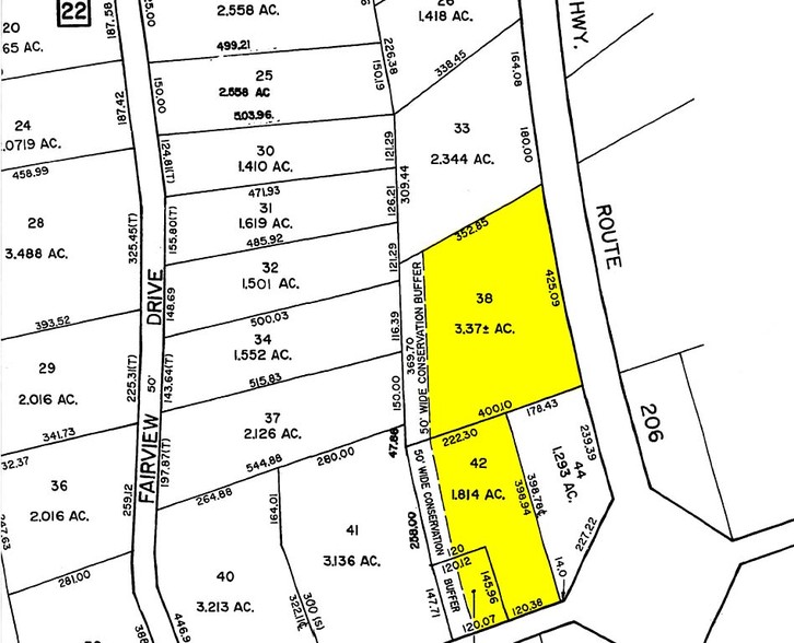 1545 Route 206, Bedminster, NJ for rent - Plat Map - Image 2 of 6