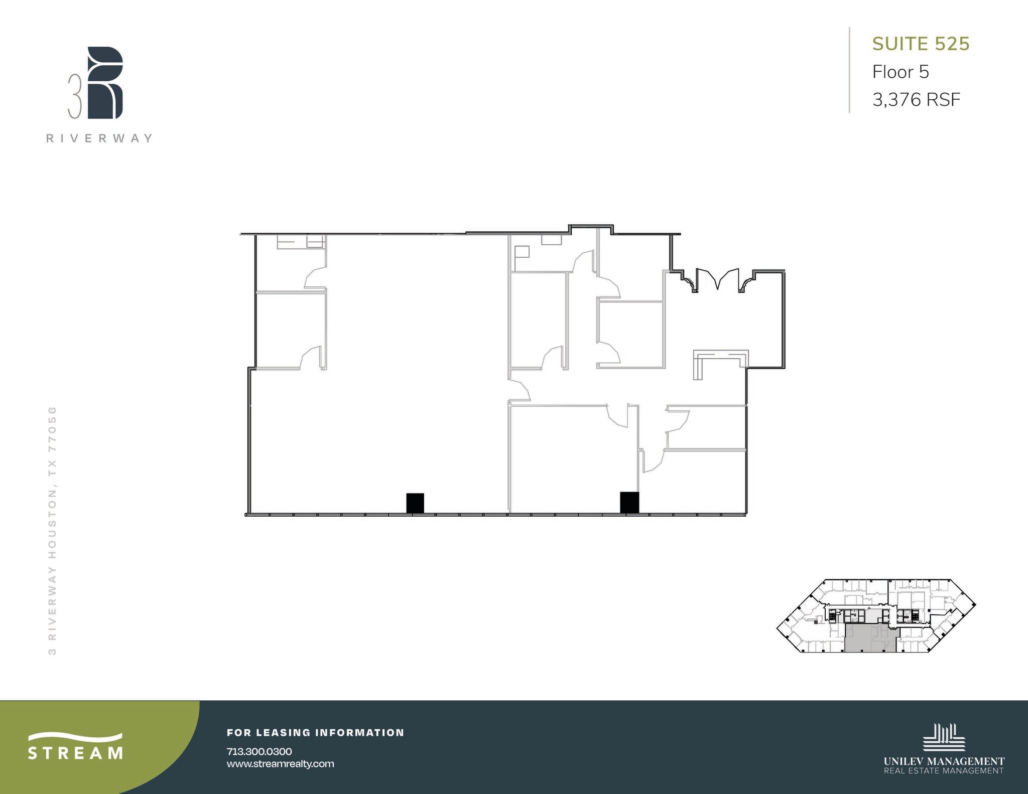 3 Riverway, Houston, TX to rent Floor Plan- Image 1 of 1