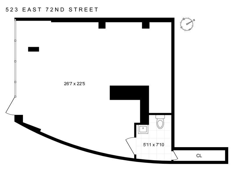 523 E 72nd St, New York, NY for rent - Floor Plan - Image 2 of 4