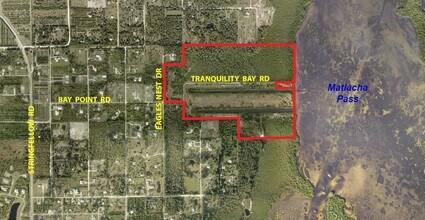 Tranquility Bay Rd, Bokeelia, FL - aerial  map view