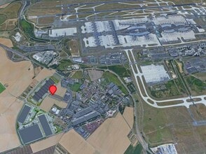 Le Mesnil-Amelot - Aerial map view