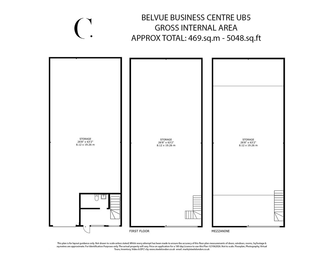 Belvue Rd, Northolt, MDS UB5 5QJ - Unit 6 - - Floor Plan - Image 1 of 6