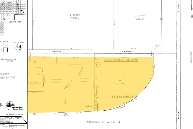 4615 E Elwood St, Phoenix, AZ for rent - Plat Map - Image 2 of 17