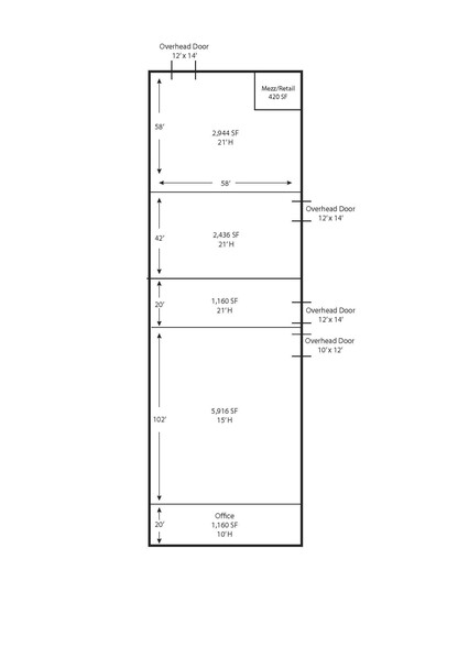 33380-33386 Groesbeck Hwy, Fraser, MI for sale - Floor Plan - Image 2 of 2