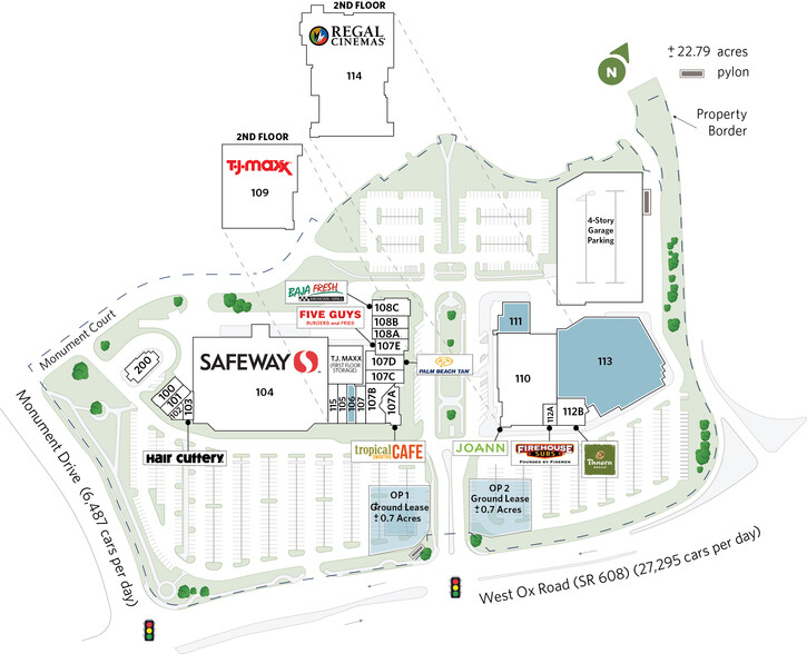 12100-12220 W Fairfax Towne Center, Fairfax, VA for rent - Site Plan - Image 2 of 13