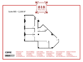 818 W 7th St, Los Angeles, CA for rent Floor Plan- Image 1 of 1