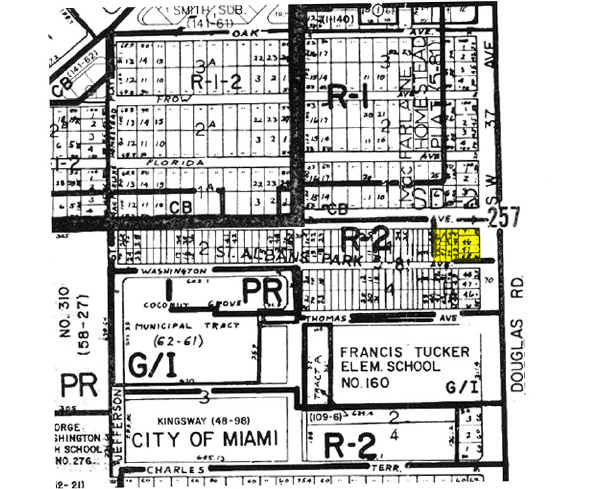 3710 Grand Ave, Miami, FL for sale - Plat Map - Image 2 of 2