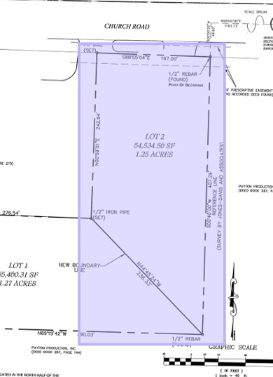 Church Rd & Hwy 51, Southaven, MS for sale - Plat Map - Image 1 of 3