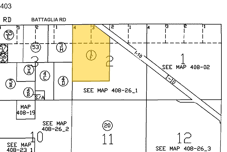 SEC Battaglia & Curry Rd, Eloy, AZ for sale - Plat Map - Image 2 of 3