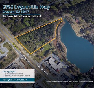 More details for 2582 Loganville Hwy, Grayson, GA - Land for Sale