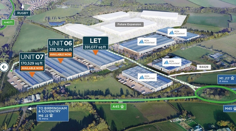 Coventry Rd, Rugby to rent Aerial- Image 1 of 11