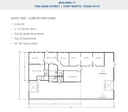 2501-2519 Gravel Dr, Fort Worth, TX to rent Floor Plan- Image 1 of 1
