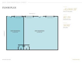 2825 Mariposa St, San Francisco, CA for rent Floor Plan- Image 1 of 1