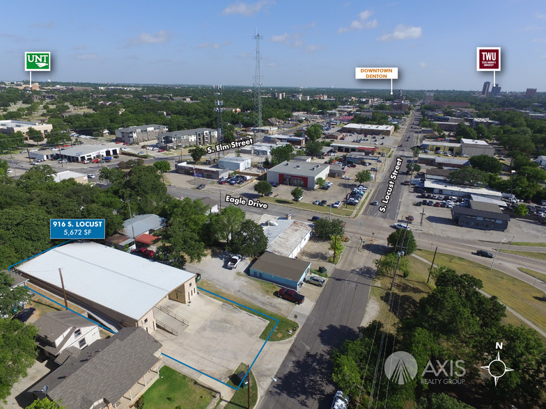 916 S Locust St, Denton, TX to rent - Aerial - Image 2 of 21